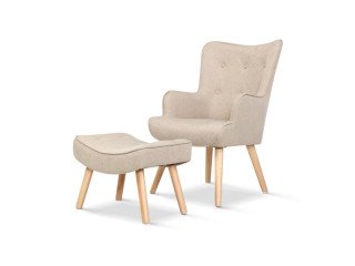 Stylish Lounge Chair with Ottoman for Ultimate Comfort