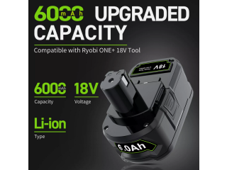 Ryobi One Plus P108 RB18L50 18V 6.0Ah Lithium Battery