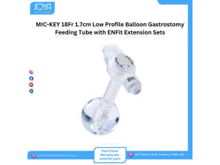 MIC-KEY 18Fr 1.7cm Low Profile Balloon Gastrostomy Feeding Tube with ENFit Extension Sets | Australia