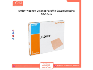 Smith+Nephew Jelonet Paraffin Gauze Dressing 10X10cm - Joya Medical Supplies