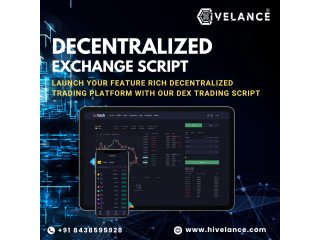 Get Decentralized exchange script at minimal cost With Hivelance