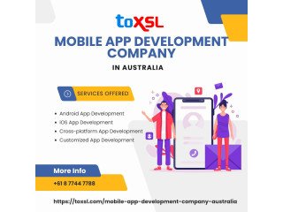 Trusted Mobile App Development Company in Australia: ToXSL Technologies