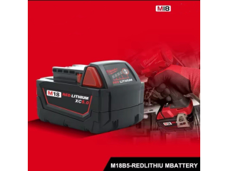 Milwaukee 48-11-1850 M18B5 18V 5.0AH Red Lithium-Ion Battery