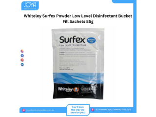Whiteley Surfex Powder Low Level Disinfectant Bucket Fill Sachets 85g - Joya Medical Supplies