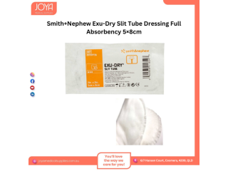 Smith+Nephew Exu-Dry Slit Tube Dressing Full Absorbency 5×8cm - Joya Medical Supplies